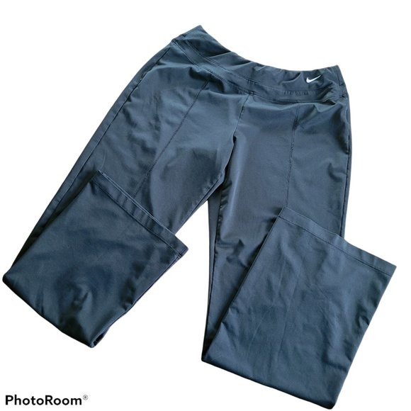 Nike Black Women's Stretch Wide Leg Yoga Workout Active Gym Pants Size Large